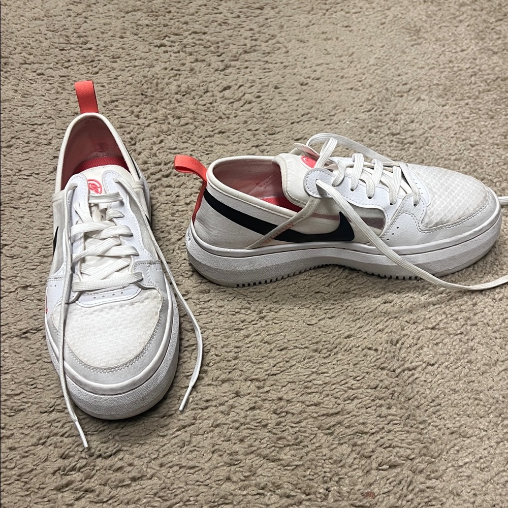 Nike White and Black Athletic Shoes